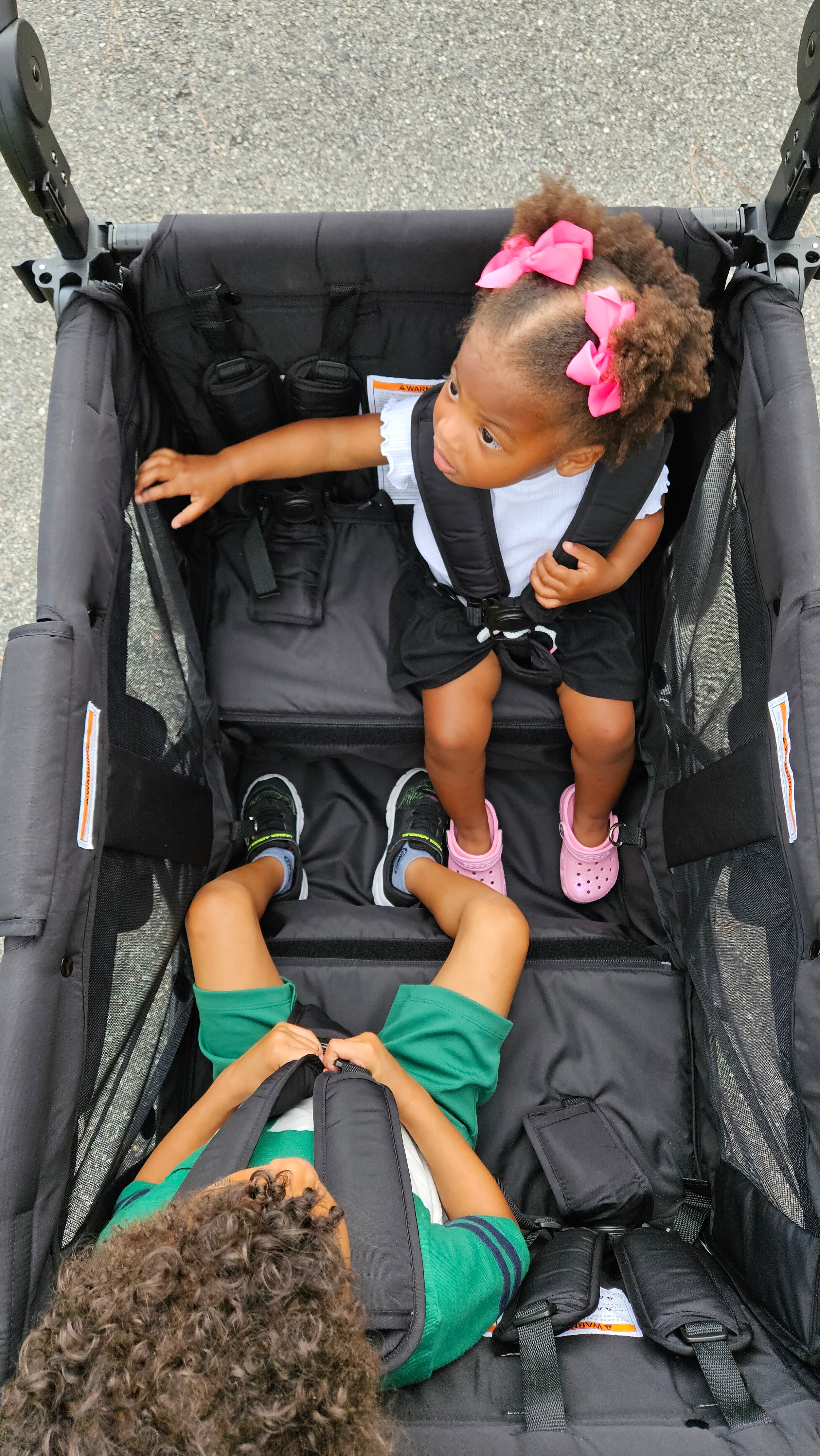 Keenz Duo The Dynamic 4 Passenger Stroller Wagon Black