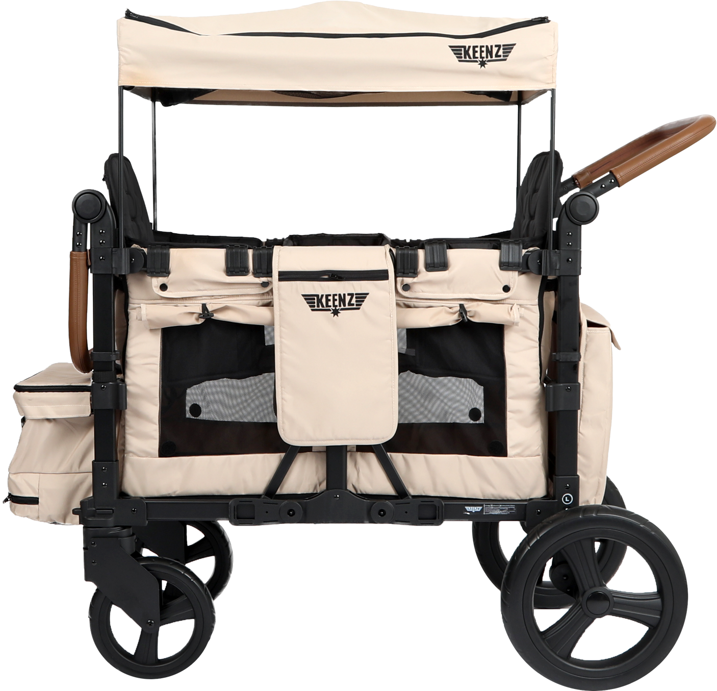 Keenz Vyo͞o2 The Seating Chameleon Stroller Wagon 2-Passengers + All-Weather Cover + Parent Console | Fall Outdoor Adventures