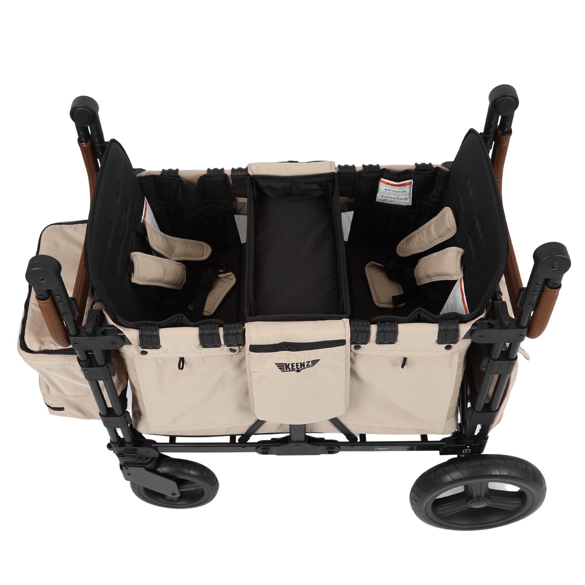 Keenz XC Luxury Comfort Stroller Wagon 2 Passenger Black