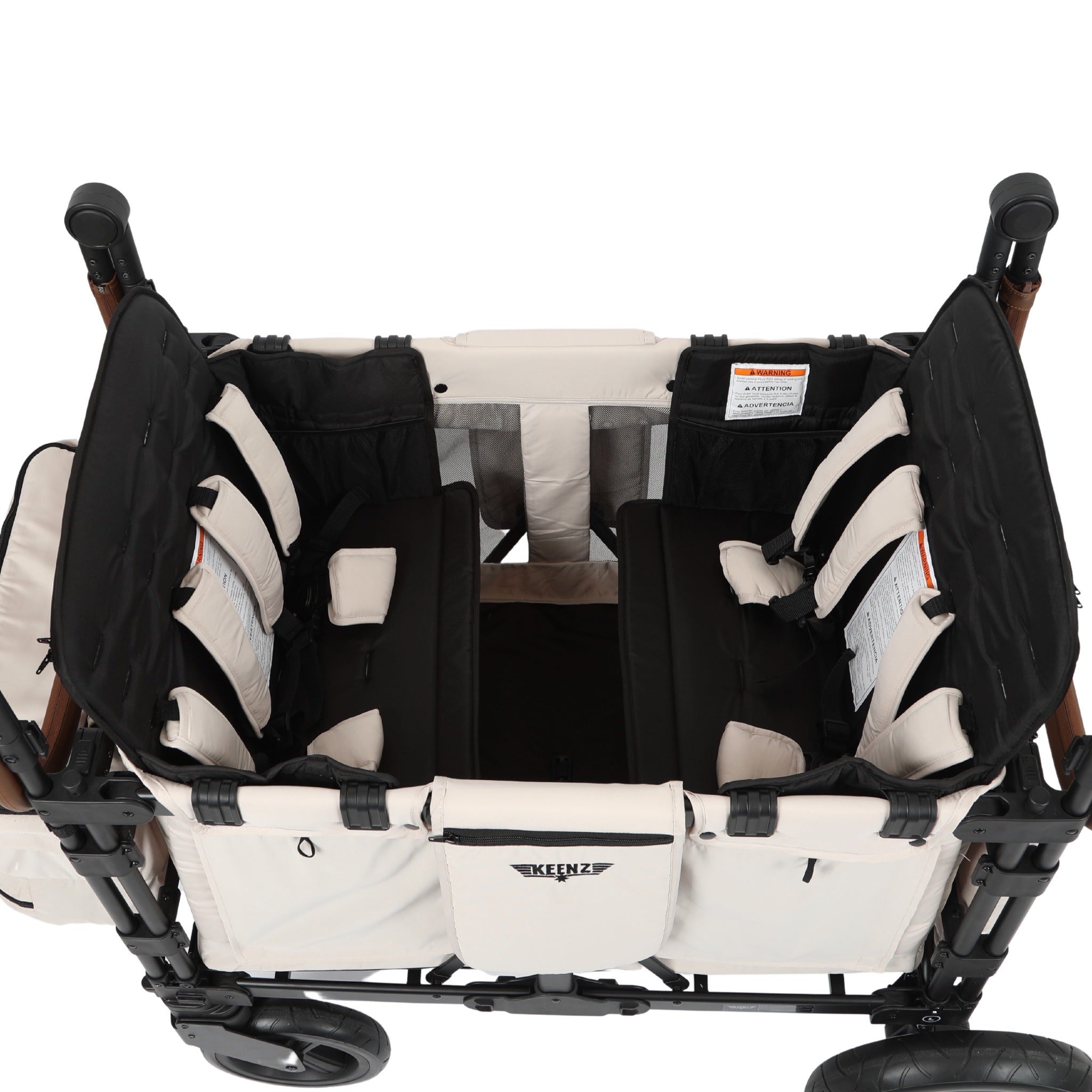 Keenz XC Luxury Comfort Stroller Wagon 4 Passenger Cream